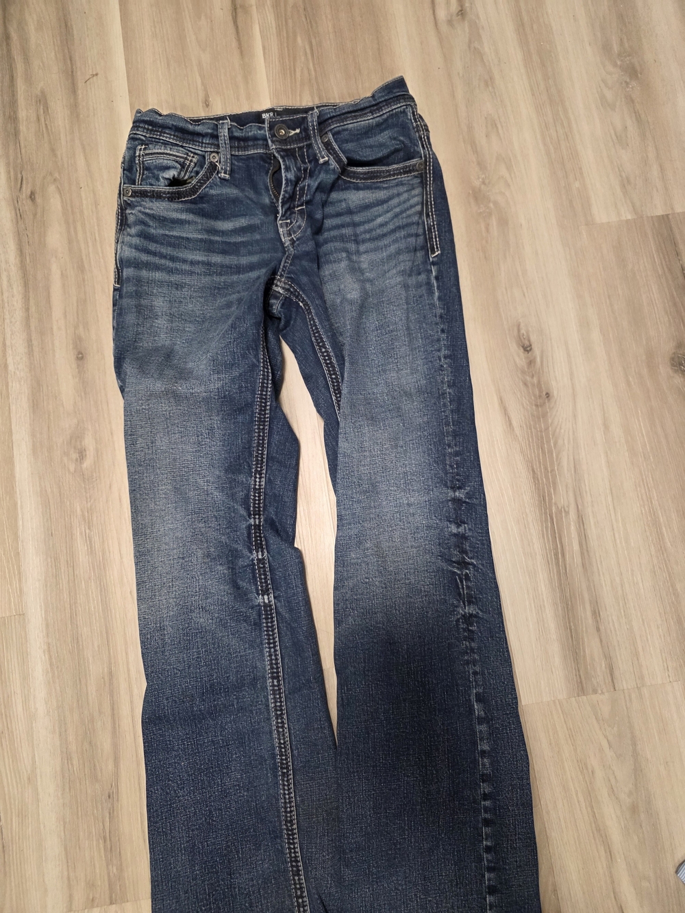 BKE Men’s Dark Blue Flare Jeans
